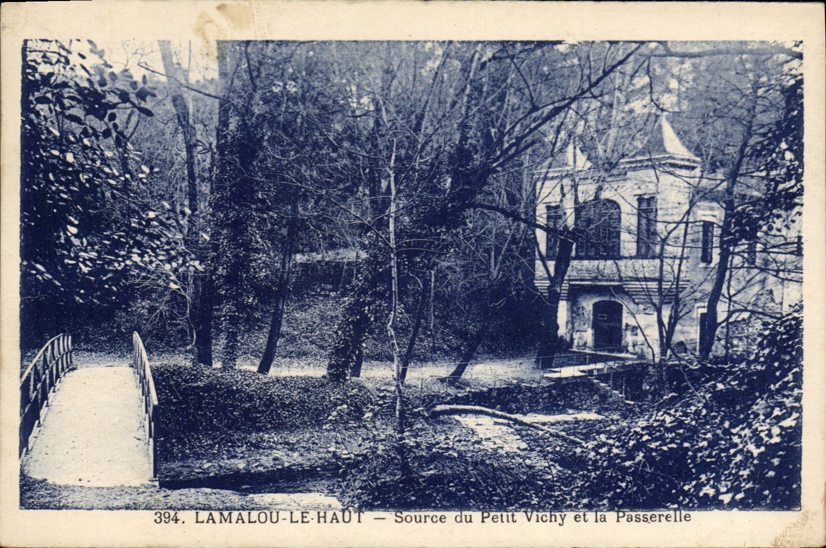 CPA LAMALOU LE HAUT Source de Petit Vichy et la Passerelle