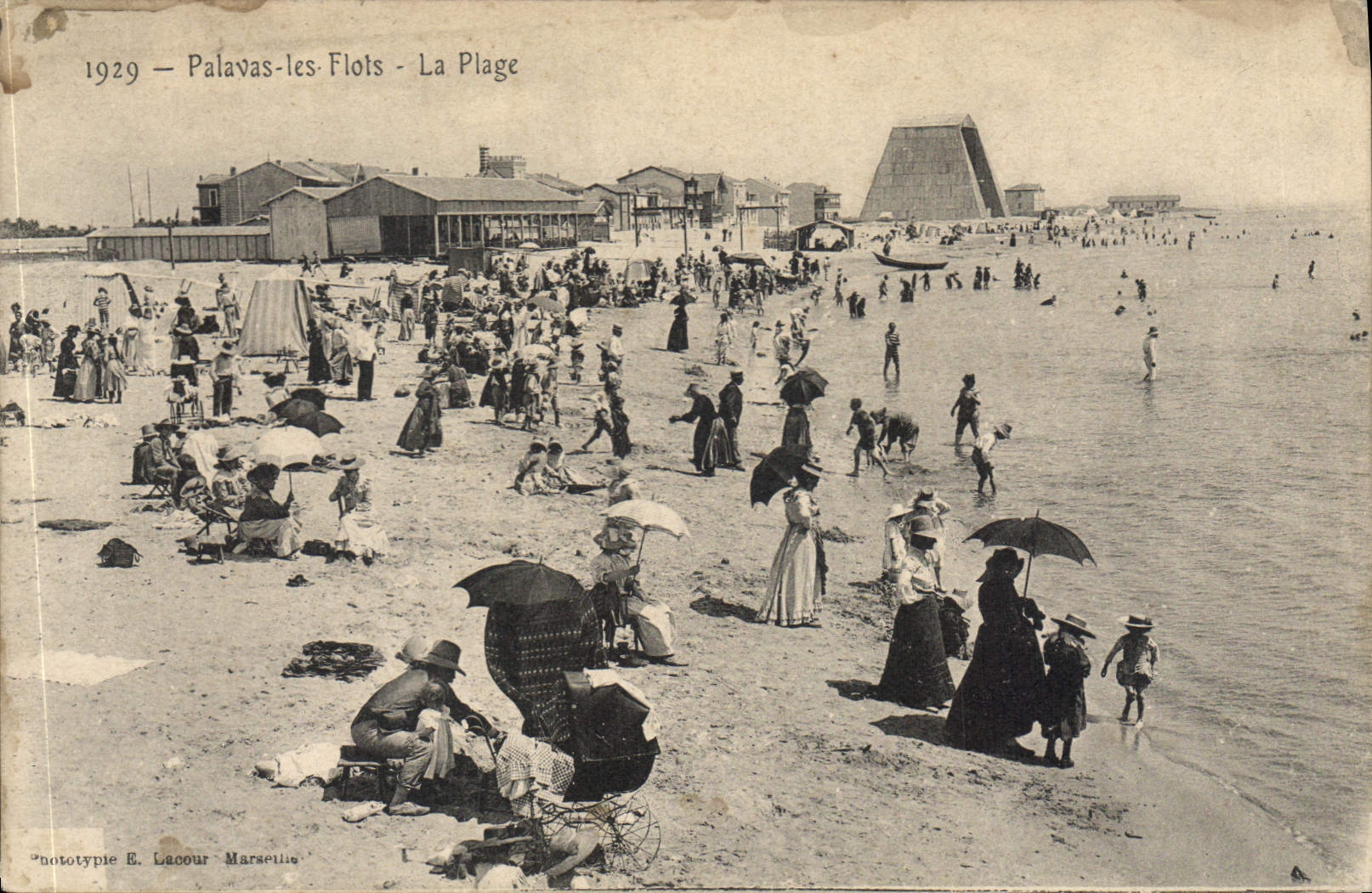 CPA Palavas les Flots La Plage
