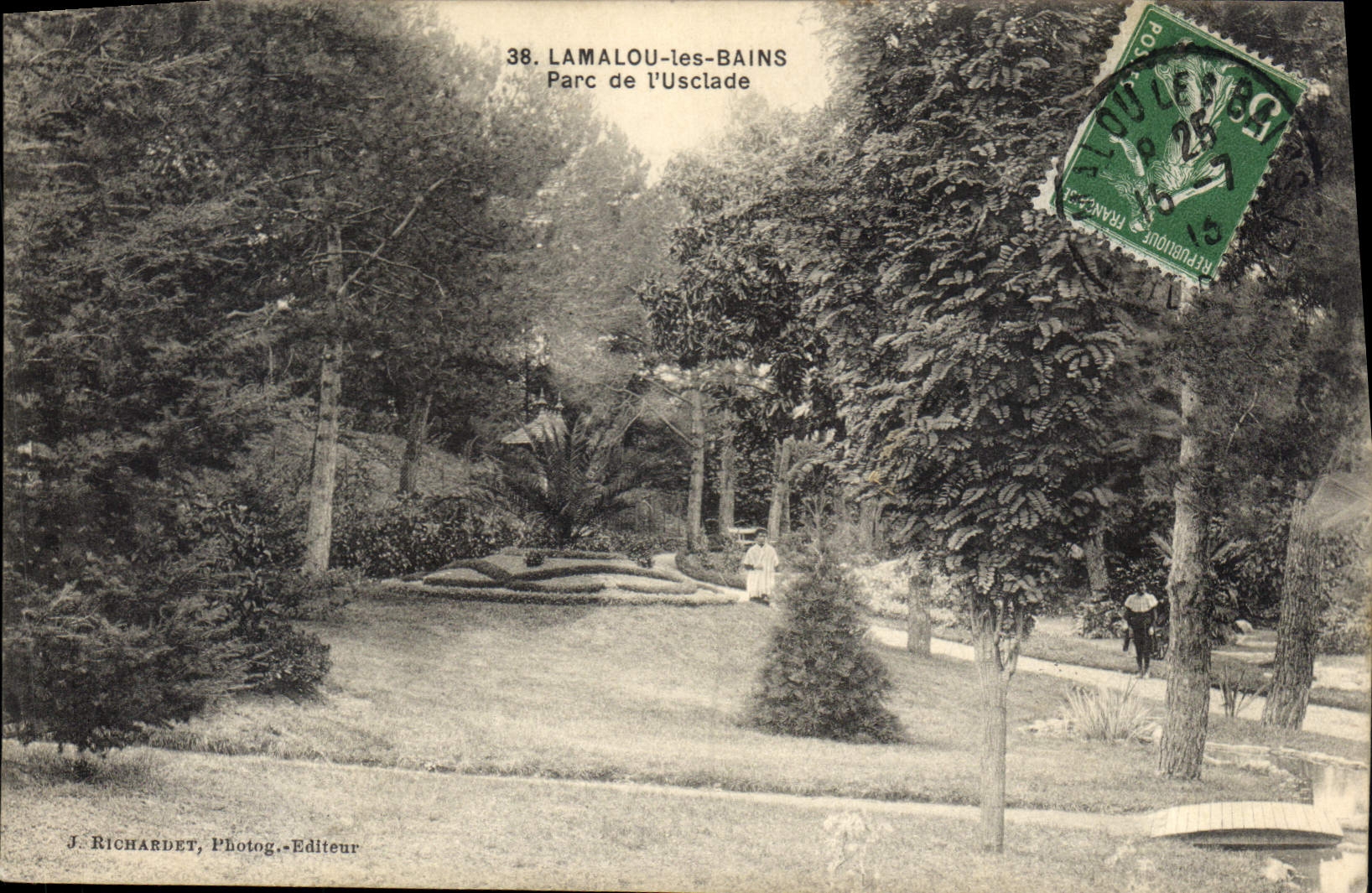 CPA LAMALOU les BAINS Parc de I'Usclade