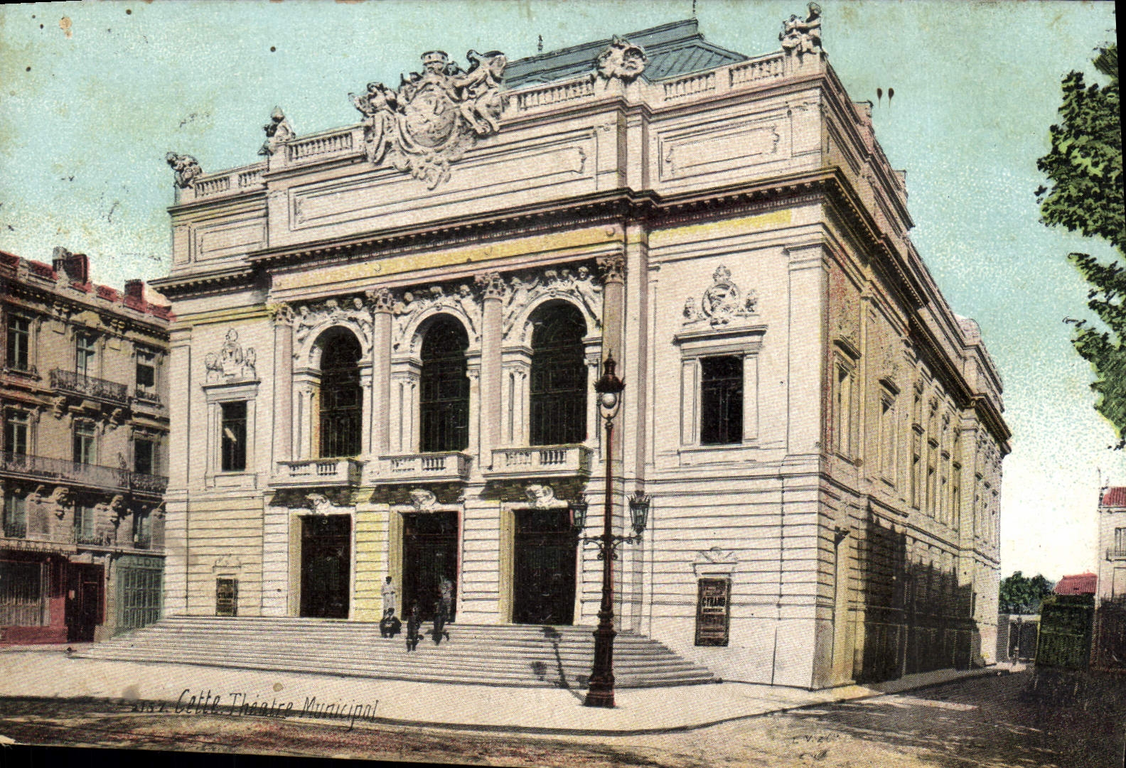 CPA Cette theatre Municipal