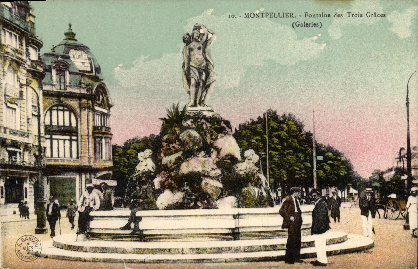 CPA MONTPELLIER Fontaine des Trois Graces