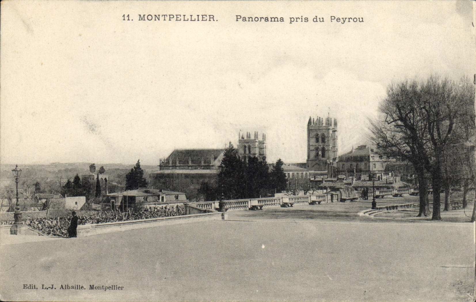 CPA MONTPELLIER Panorama pris du peyrou