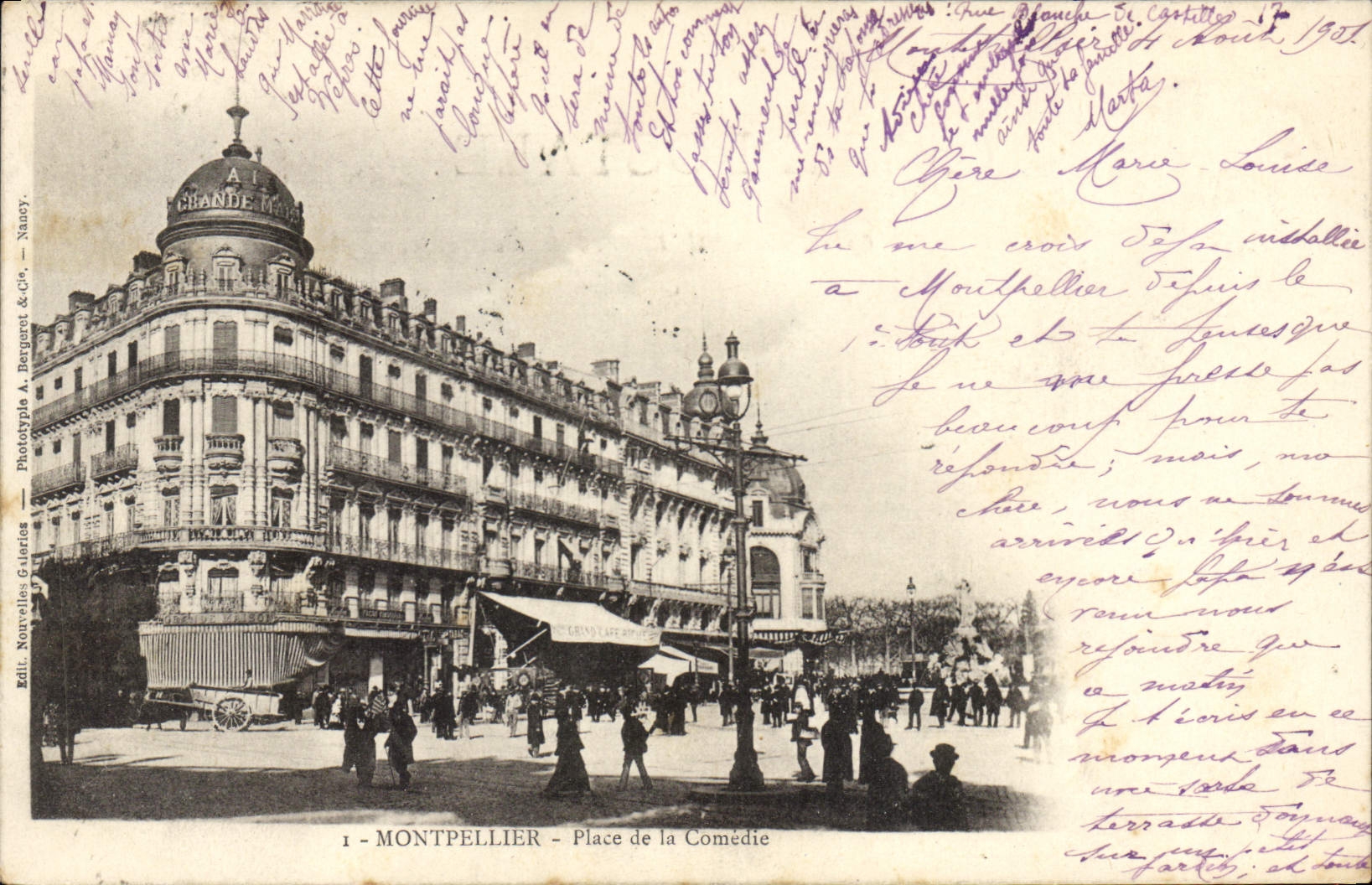 CPA MONTPELLIER place de la comedie