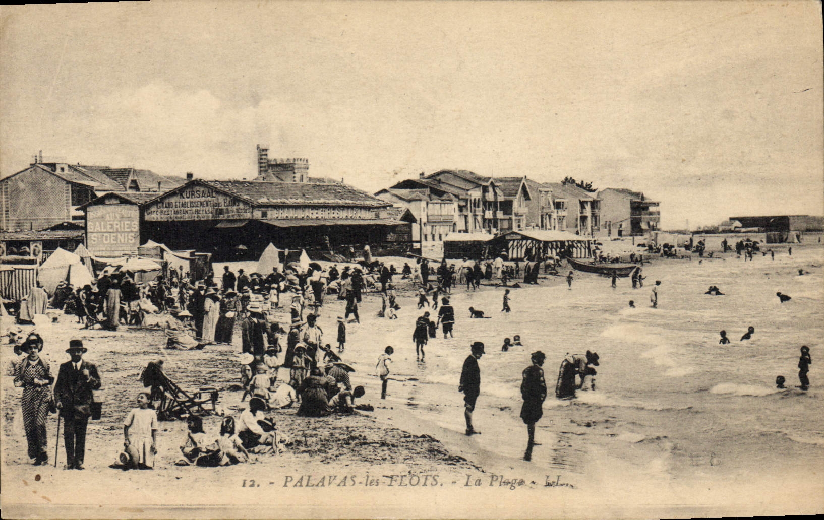 CPA PALAVAS les FLOTS La plege