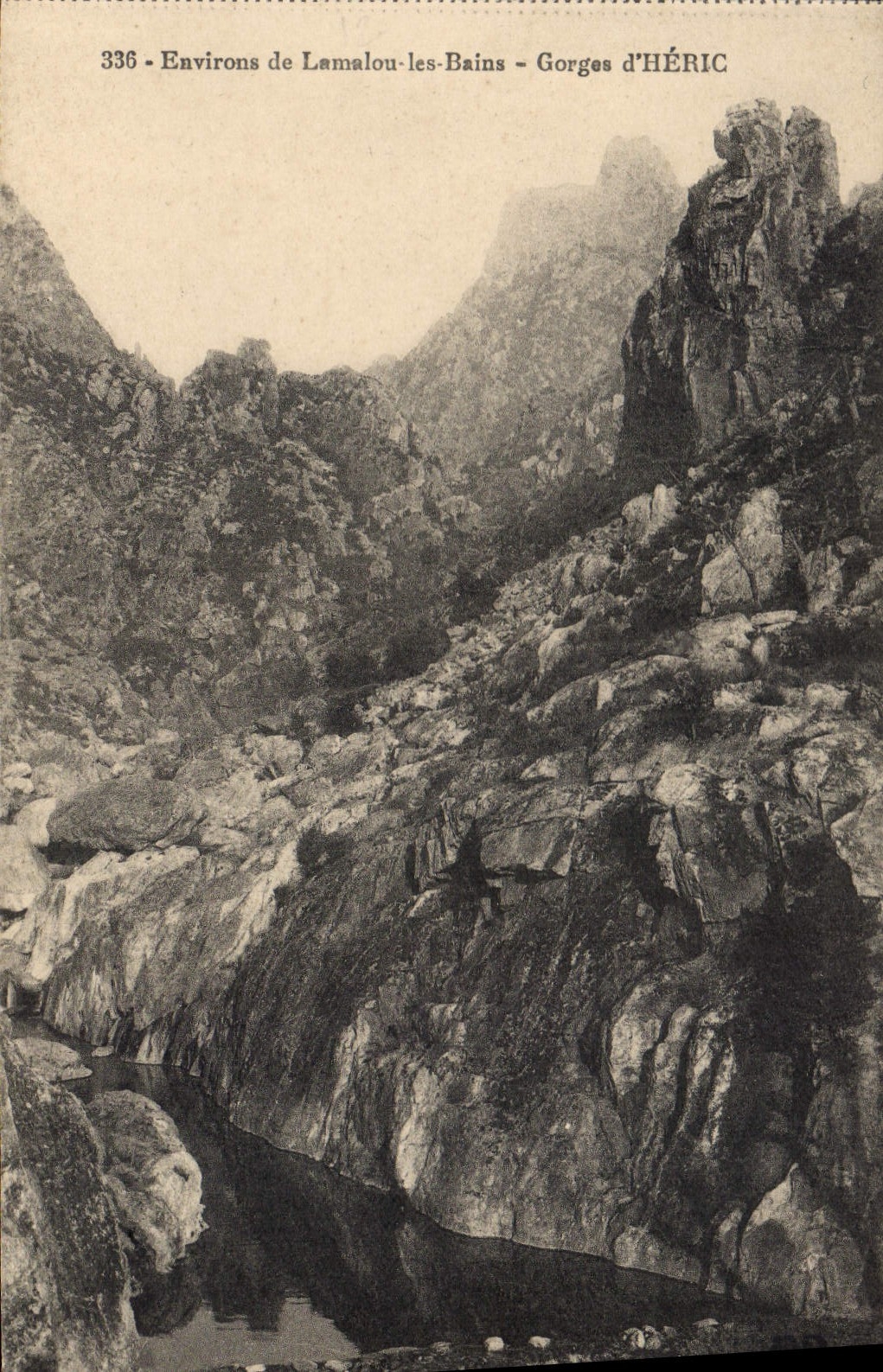 CPA Environs de Lamalou les Bains Gorges d'HERIC