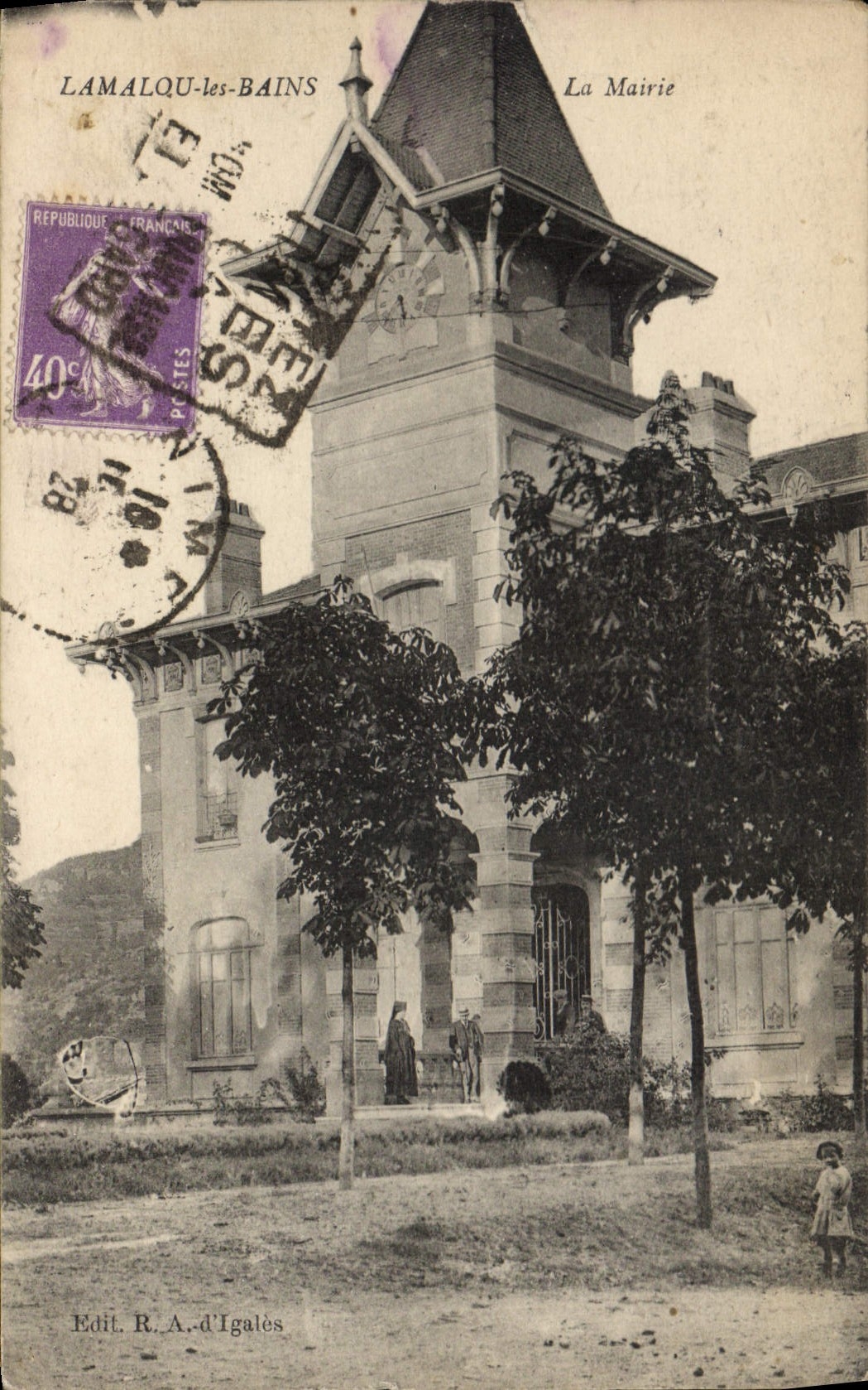 CPA LAMALOU les BAINS La Mairie