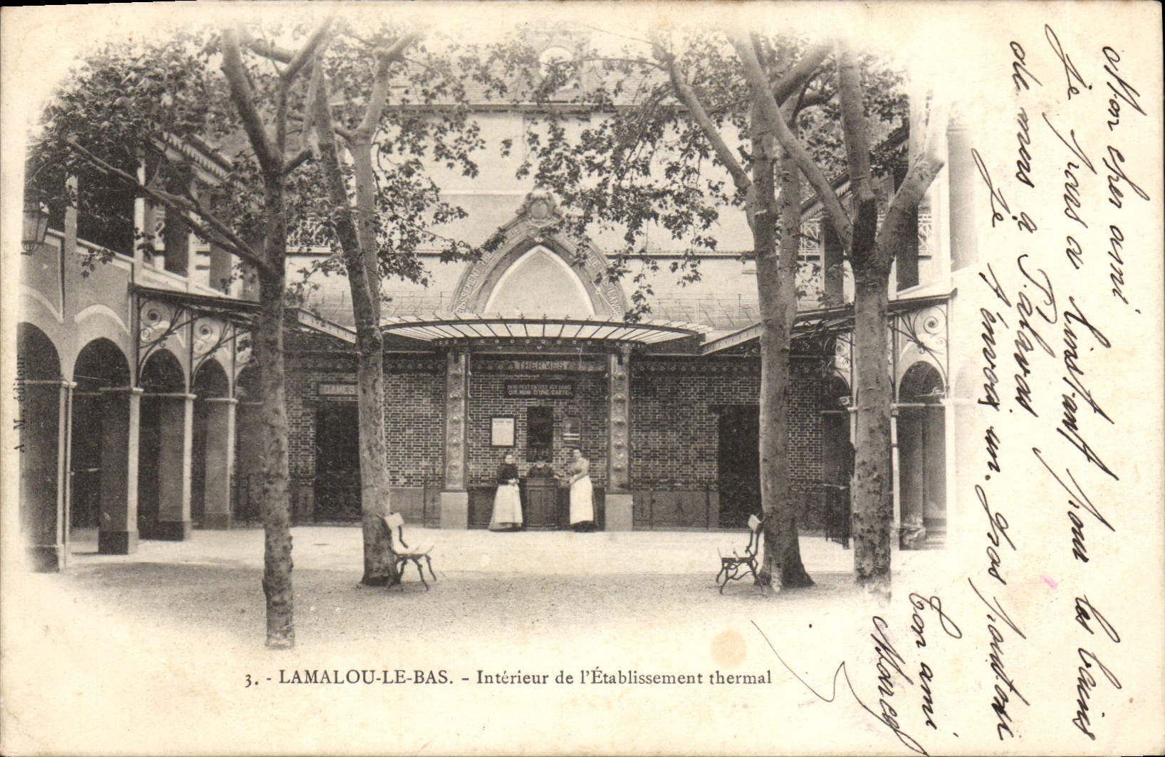 CPA LAMALOU LE BAS Interieur de Etablissement thermal