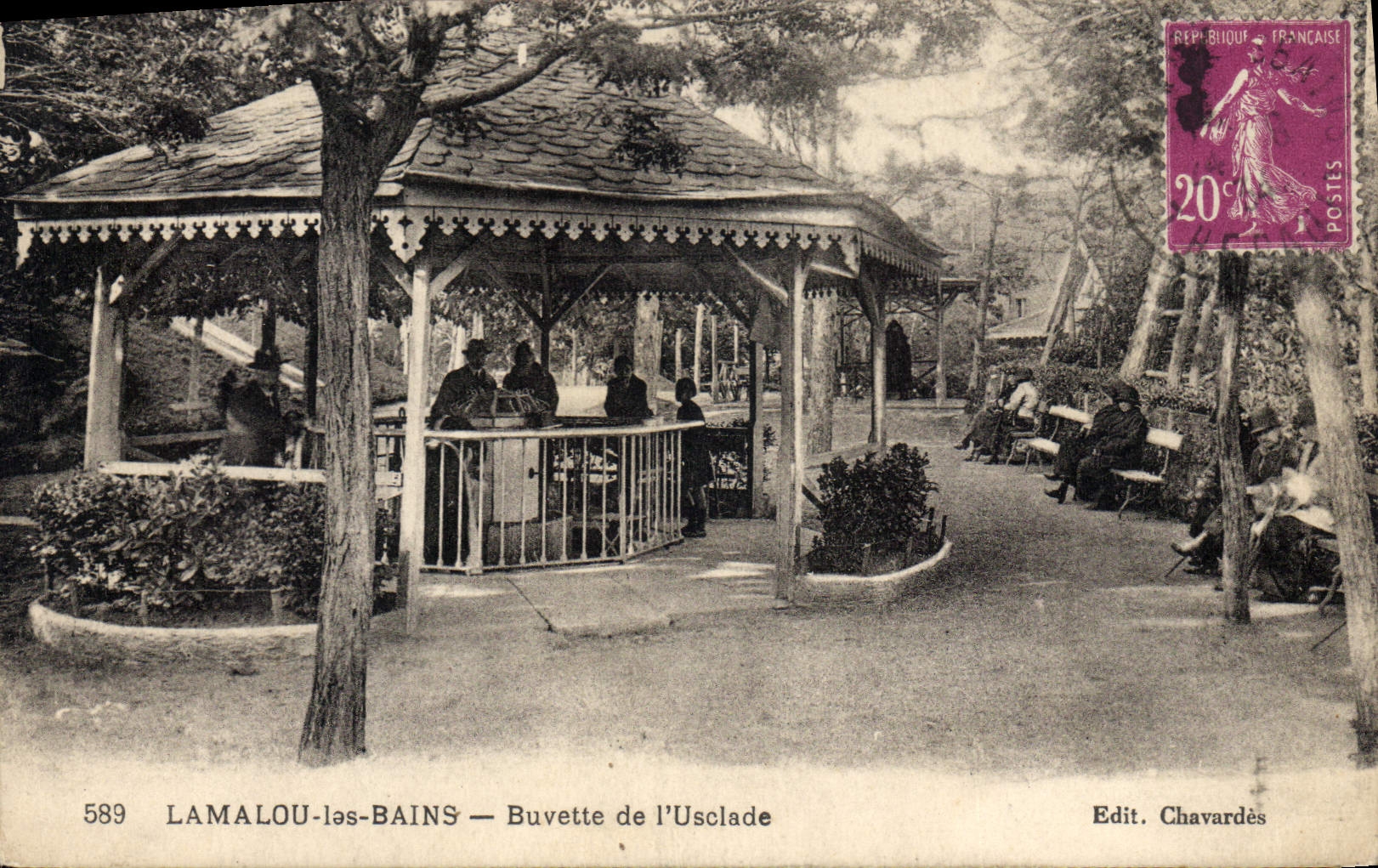 CPA LAMALOU les BAINS Buvette de I'Uselade