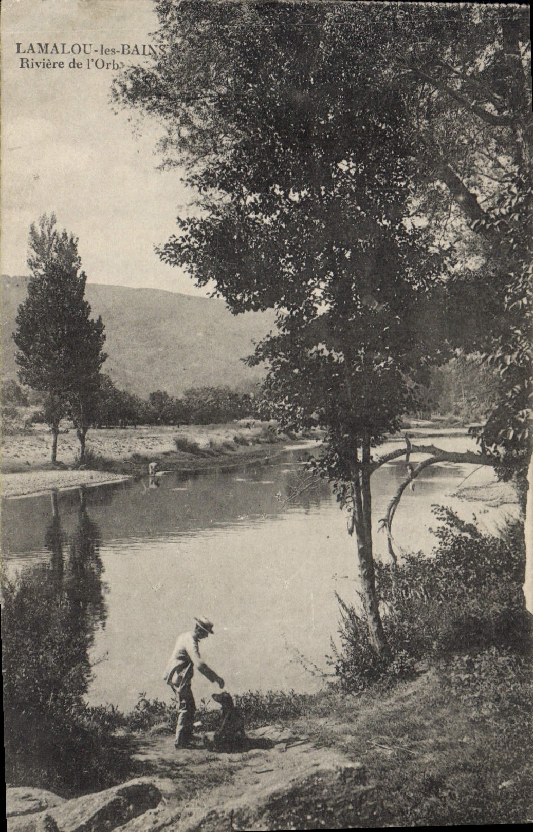 CPA LAMALOU les BAINS Riviere de I'Orb