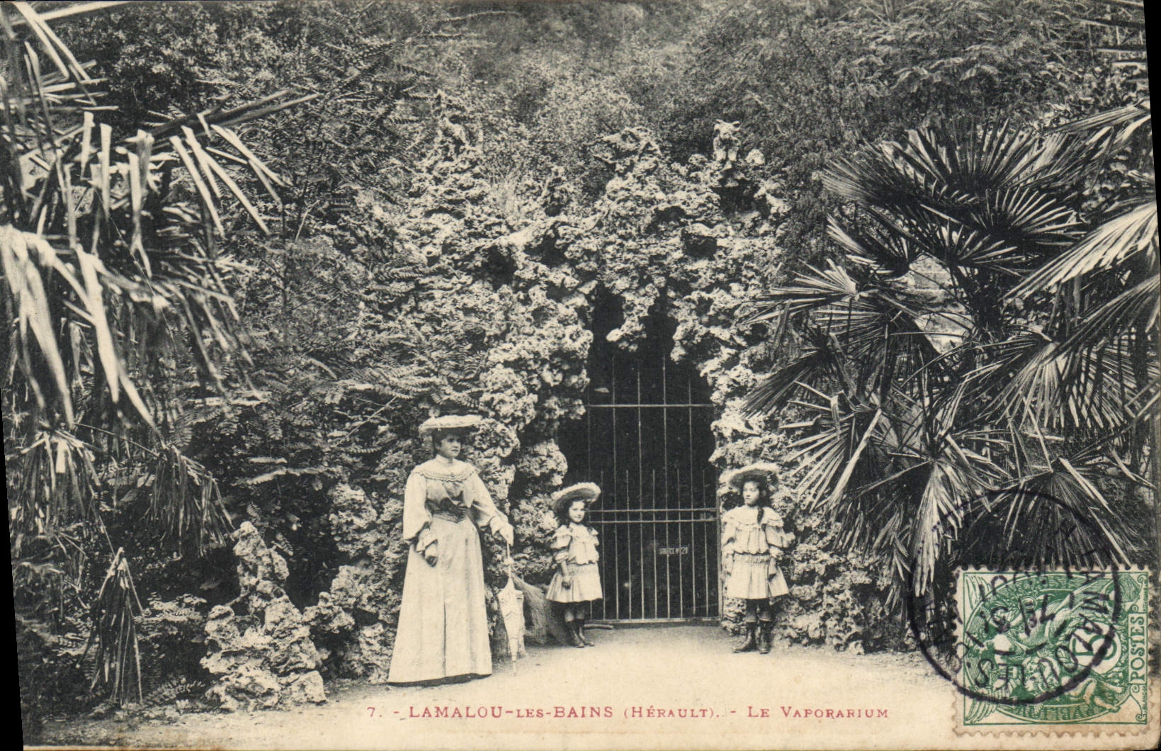 CPA LAMALOU LES BAINS LE VAPORARIUM