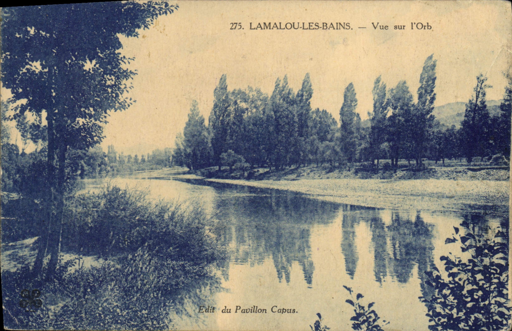 CPA LAMALOU LES BAINS Vue sur I'Orb