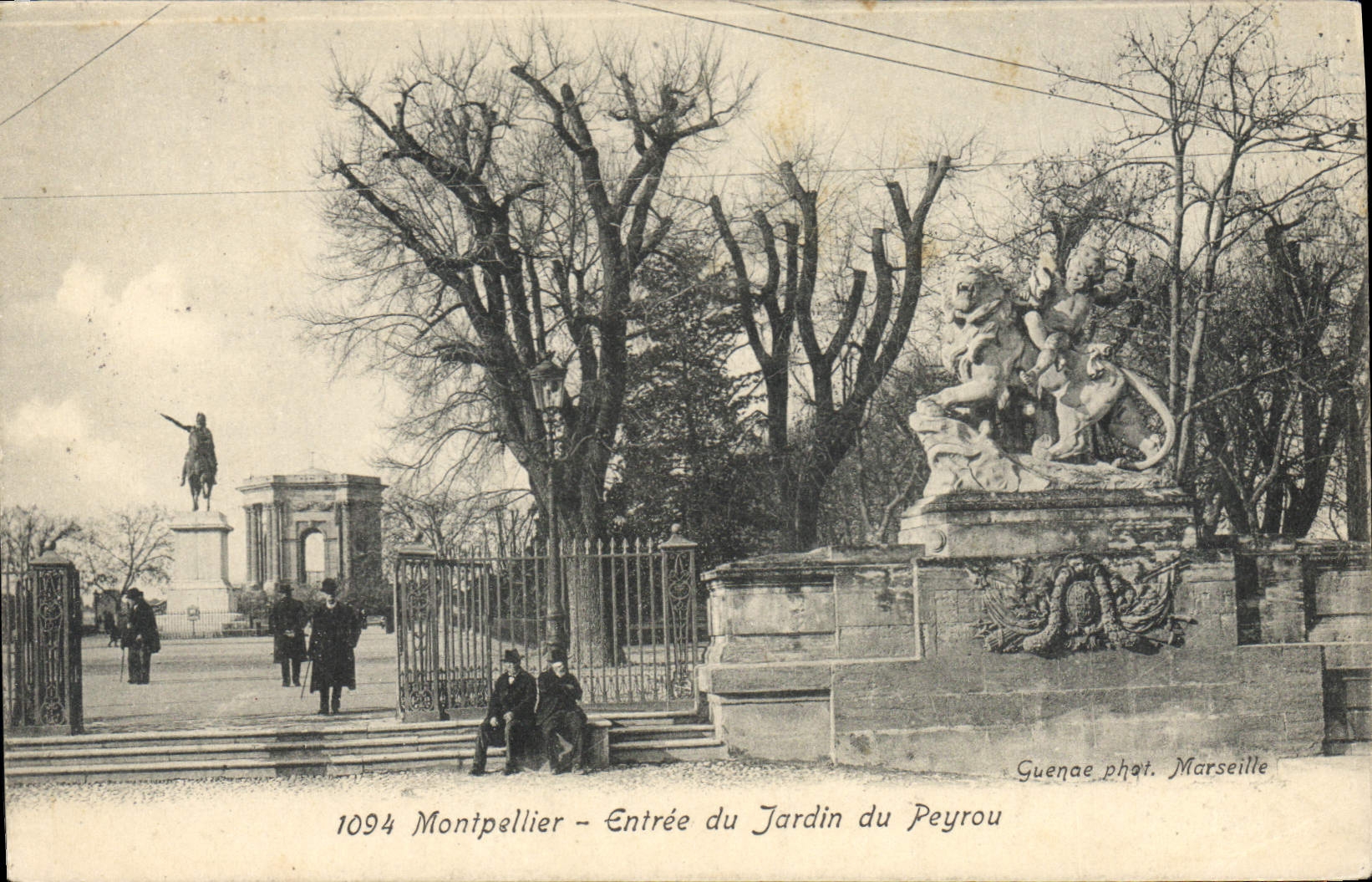 CPA Montpellier Entree du Jardin du Peyrou