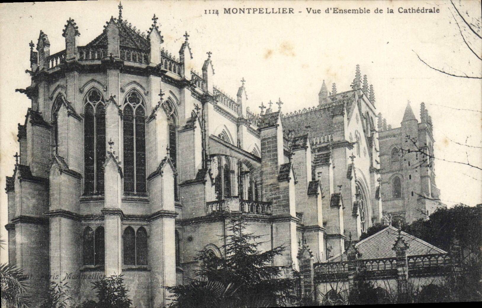 CPA MONTPELLIER Vue d'Ensemble de la Cathedrale