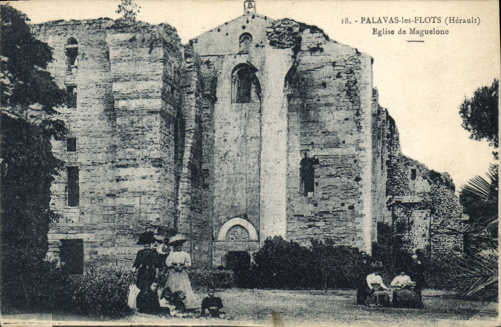 CPA PALAVAS les FLOTS Eglise de Maguelone