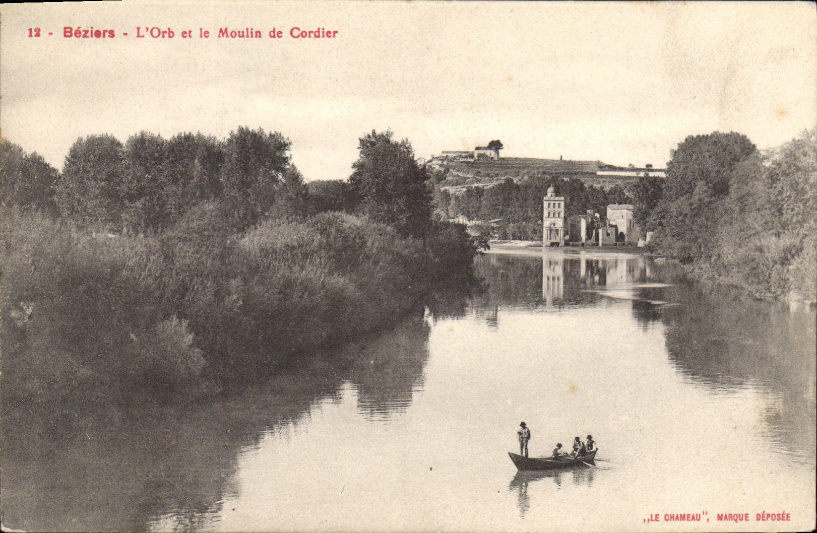CPA Beziers L'Orb et le Moulin de Cordier