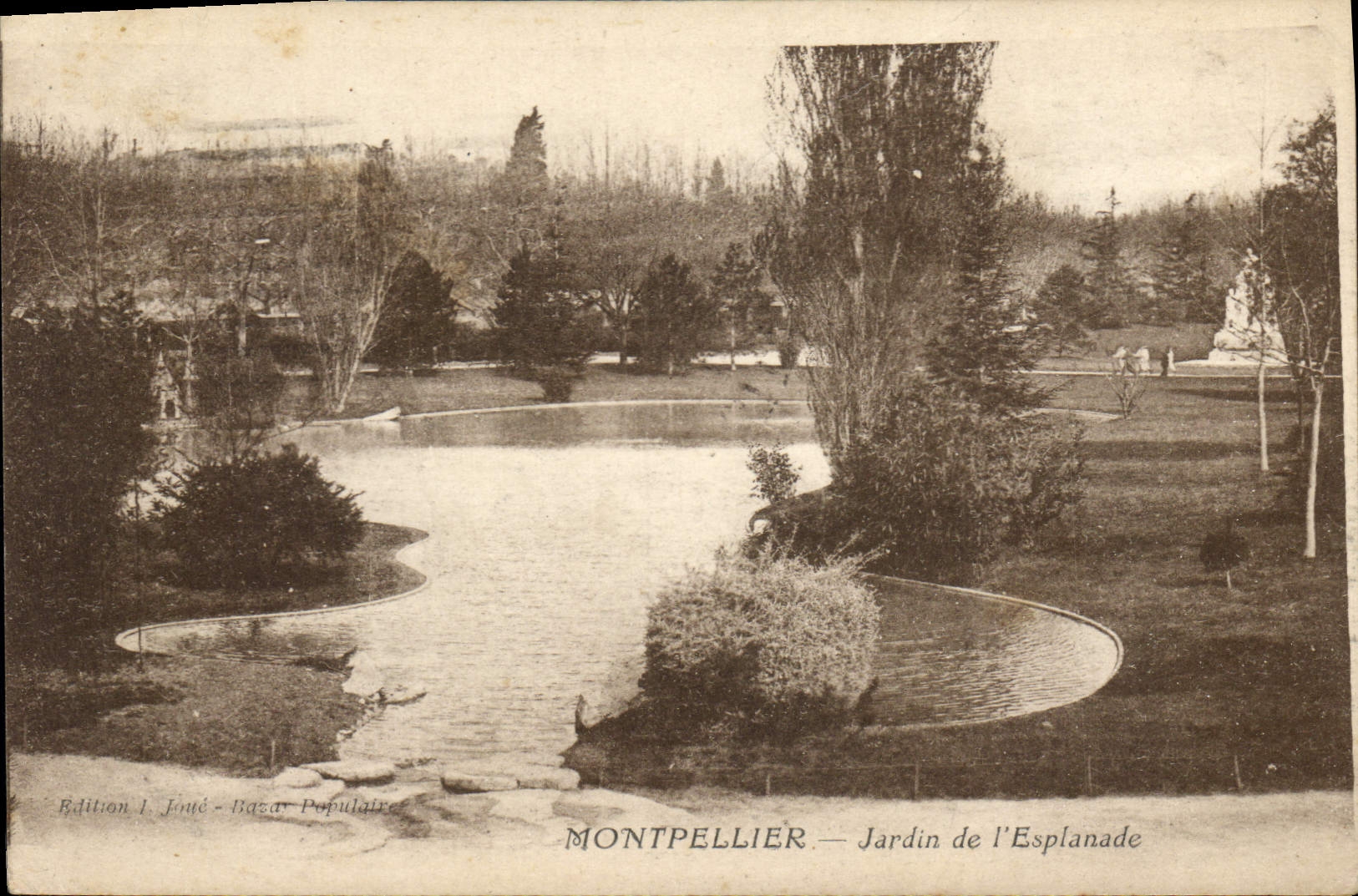 CPA MOTPELLIER Jardin I'Esplanade
