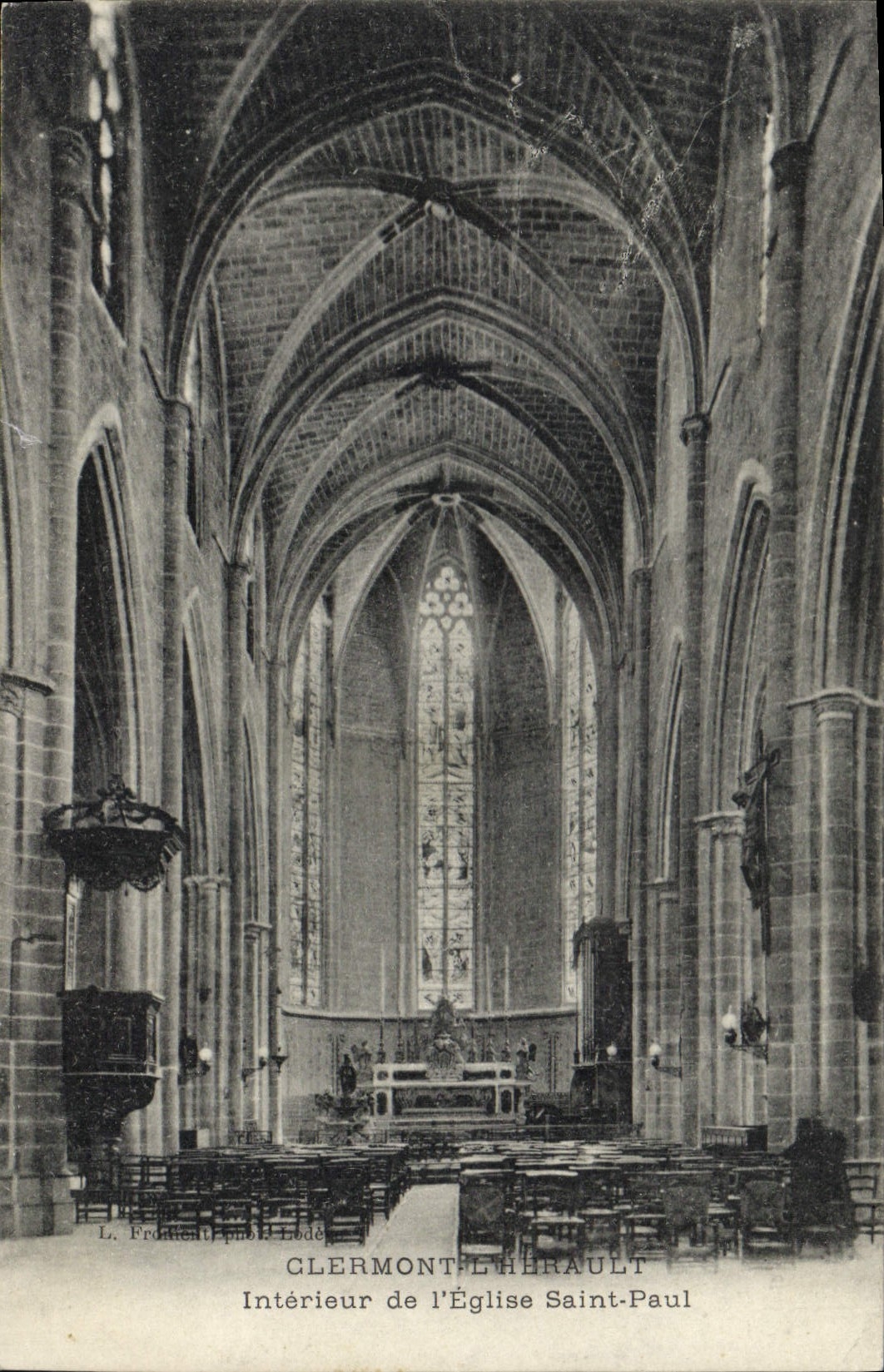CPA CLERMONT L HARAULT Interieur de I'Eglise Saint Paul