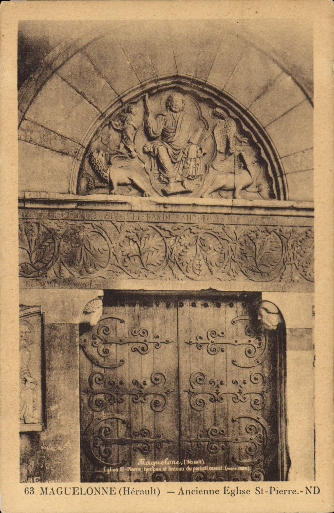 CPA MAGUELONNE ancienne Eglise St Pierre