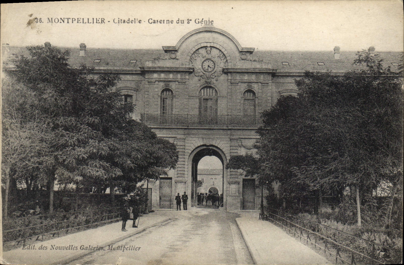CPA MONTPELLIER Citadelle Caserne du 2eme genie Militaria