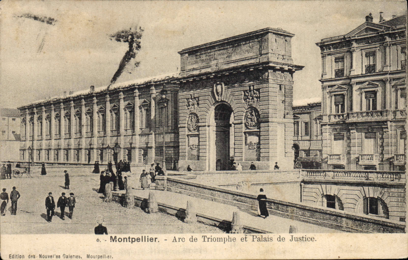 CPA Montpellier Arc e Triomphe et Palais de Justice