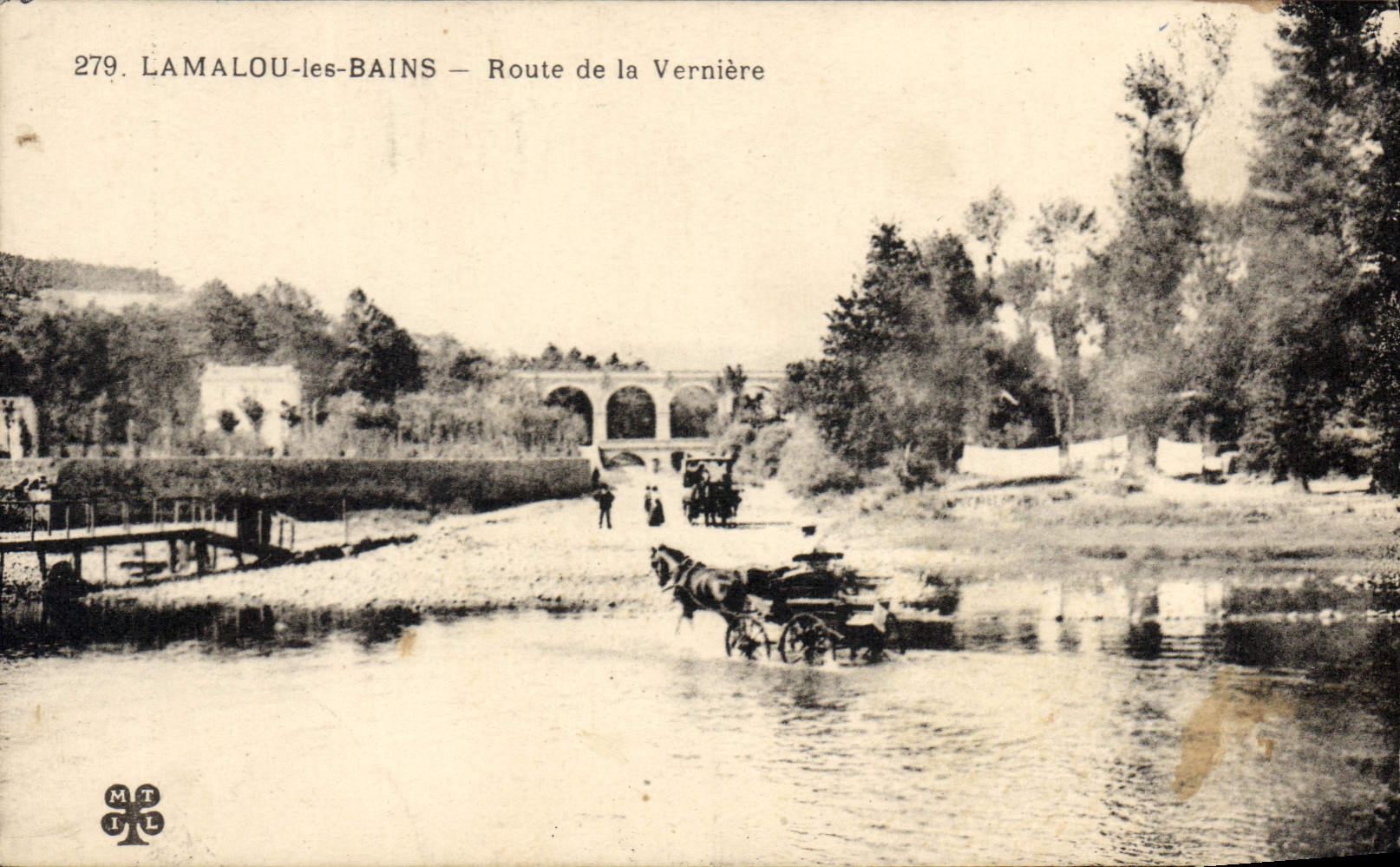 CPA LAMALOU les BAINS Route de la Verniere
