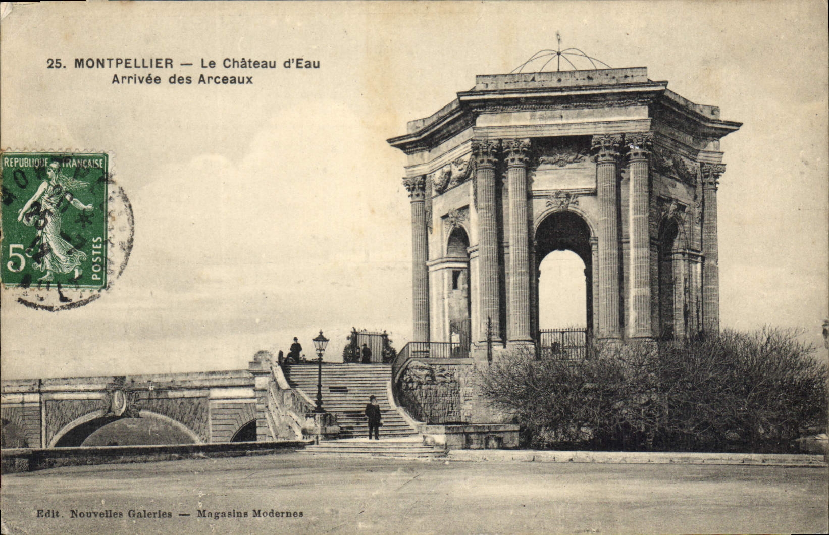 CPA MONTPELLIER Le Chiteau d'Eau Arrivee des Arceaux
