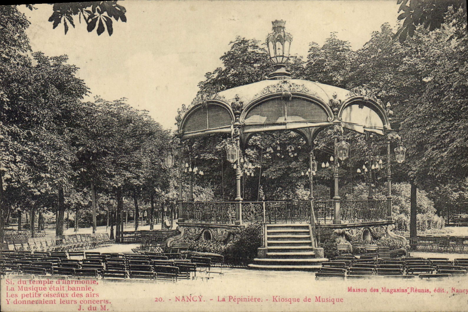 CPA NANCY La Pepiniere Kiosque de Musique