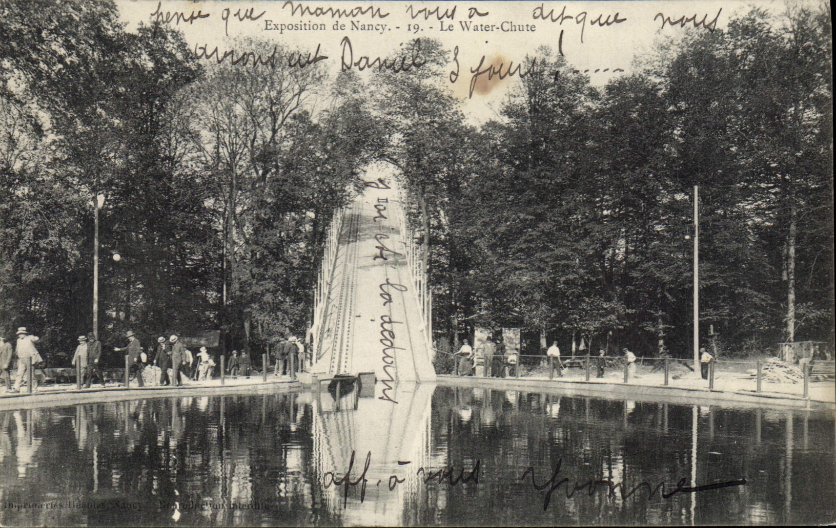 CPA Exposition de nancy Le Water Chute