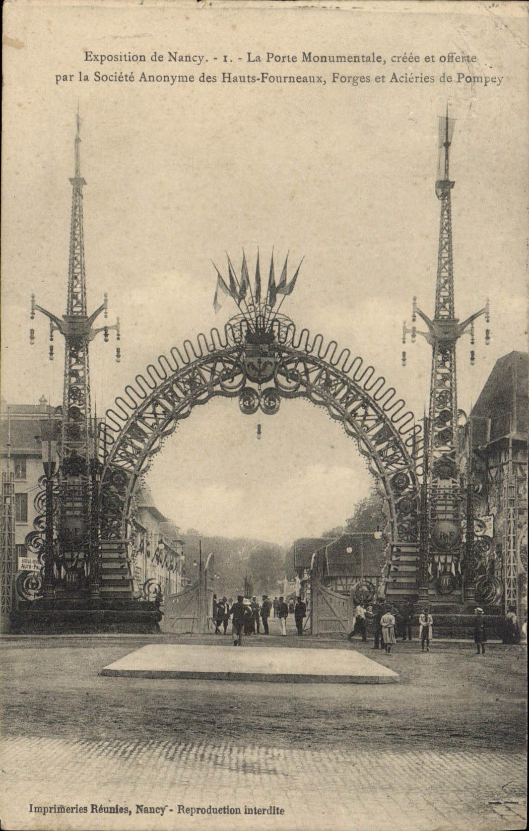 CPA NANCY Exposition La porte monumentale 