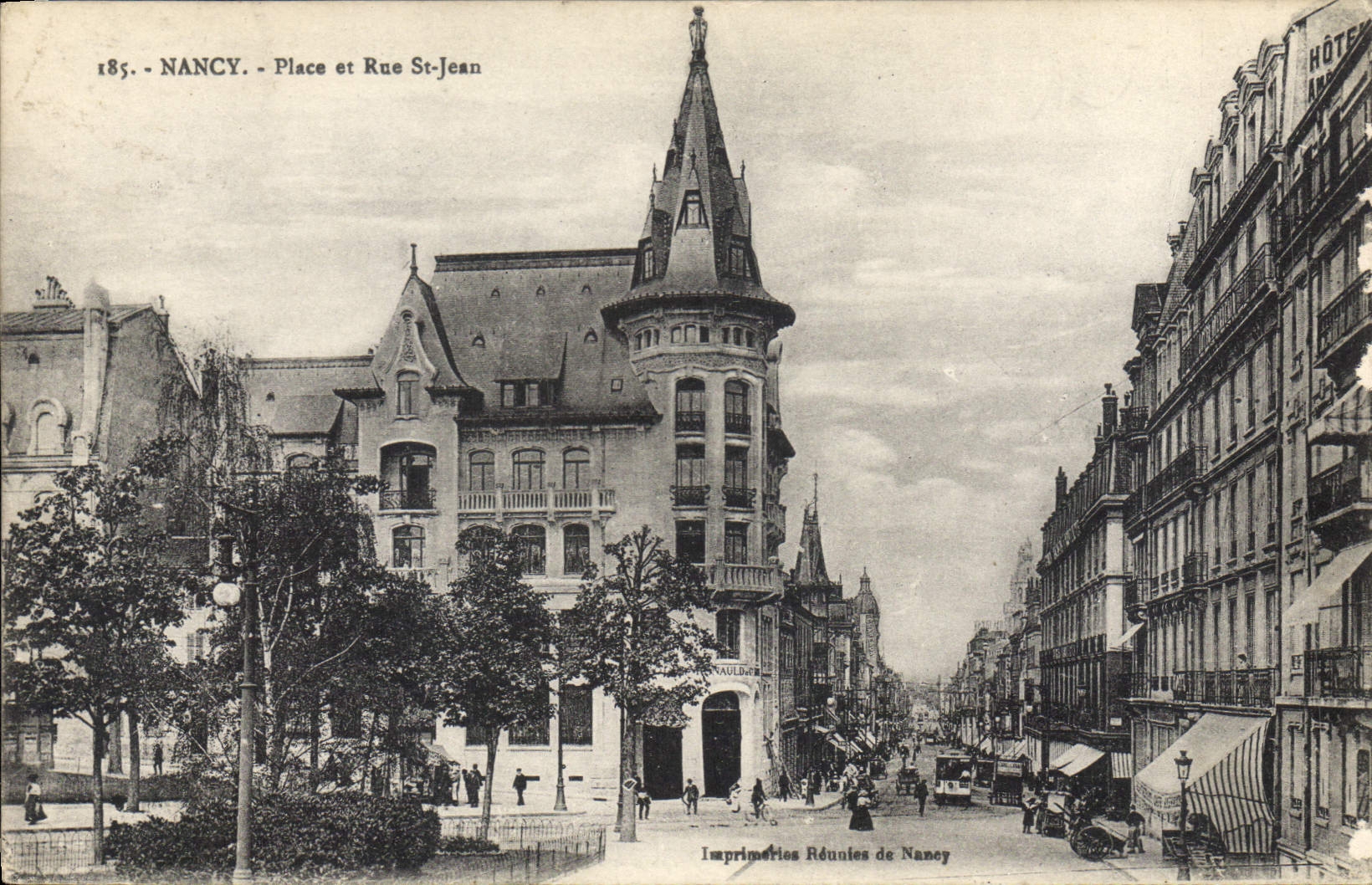 CPA NANCY Place et Rue St Jean