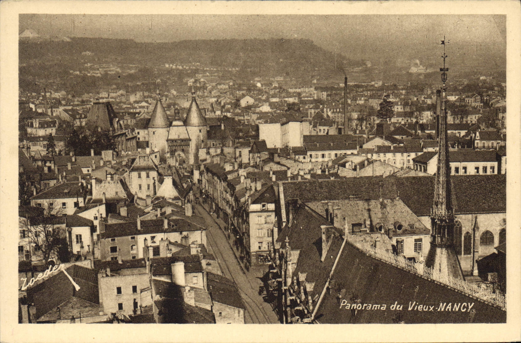 CPA Panorama du Vieux NANCY