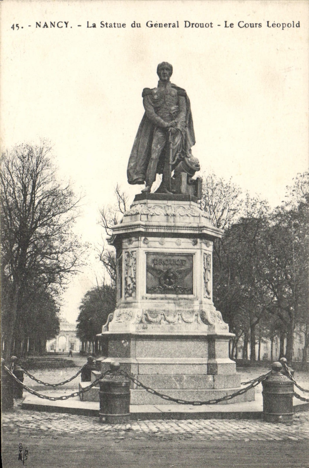 CPA NANCY La Statue du General drouot Le Cours Leopold