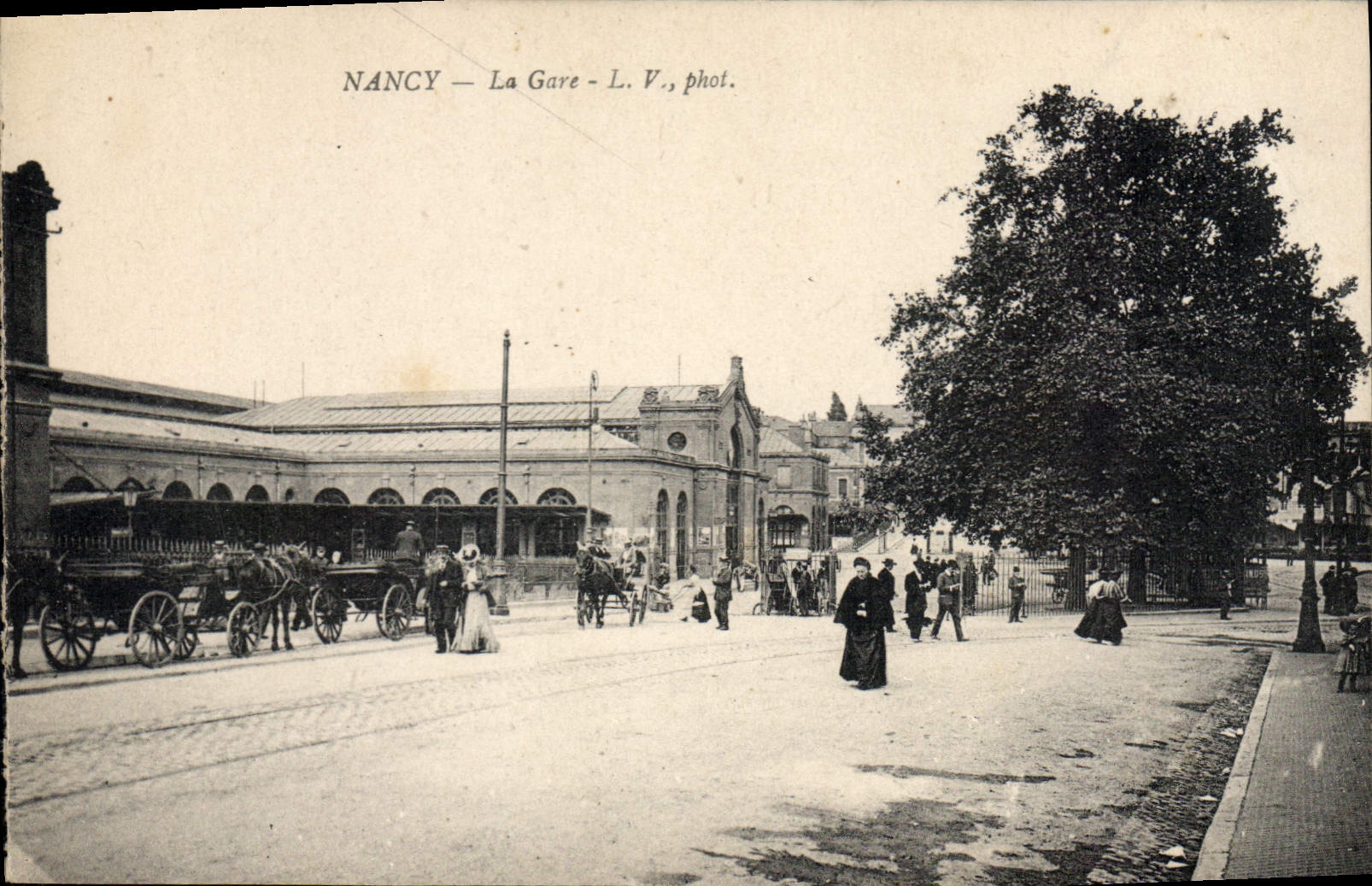 CPA NANCY La Gare