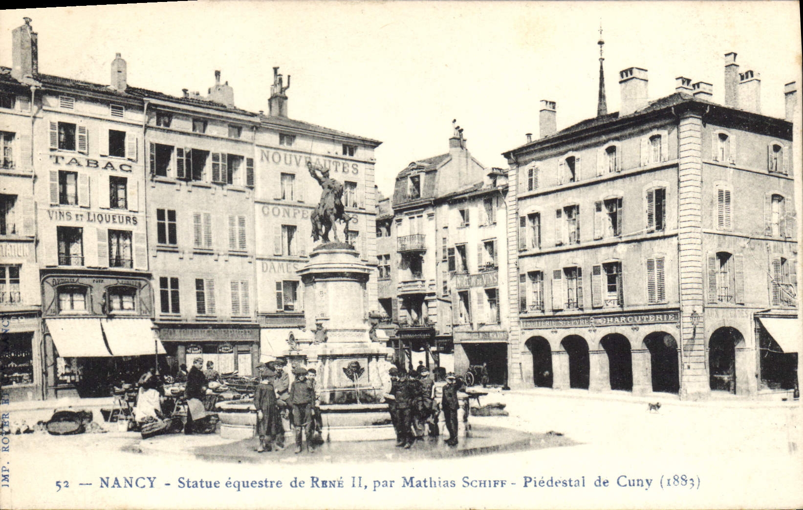CPA NANCY Statue equestre de RENE