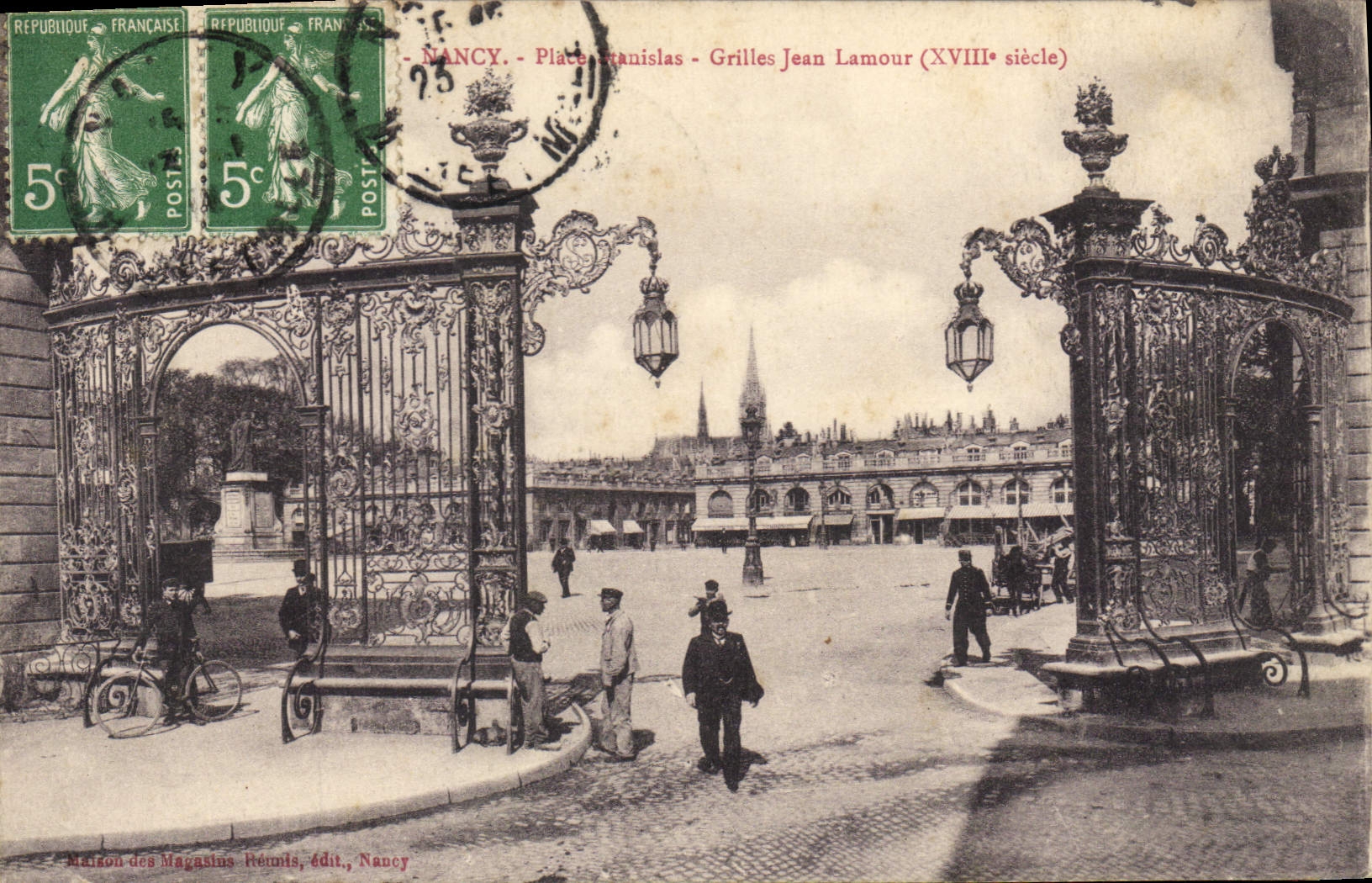 CPA NANCY Grilles Jean Lamour