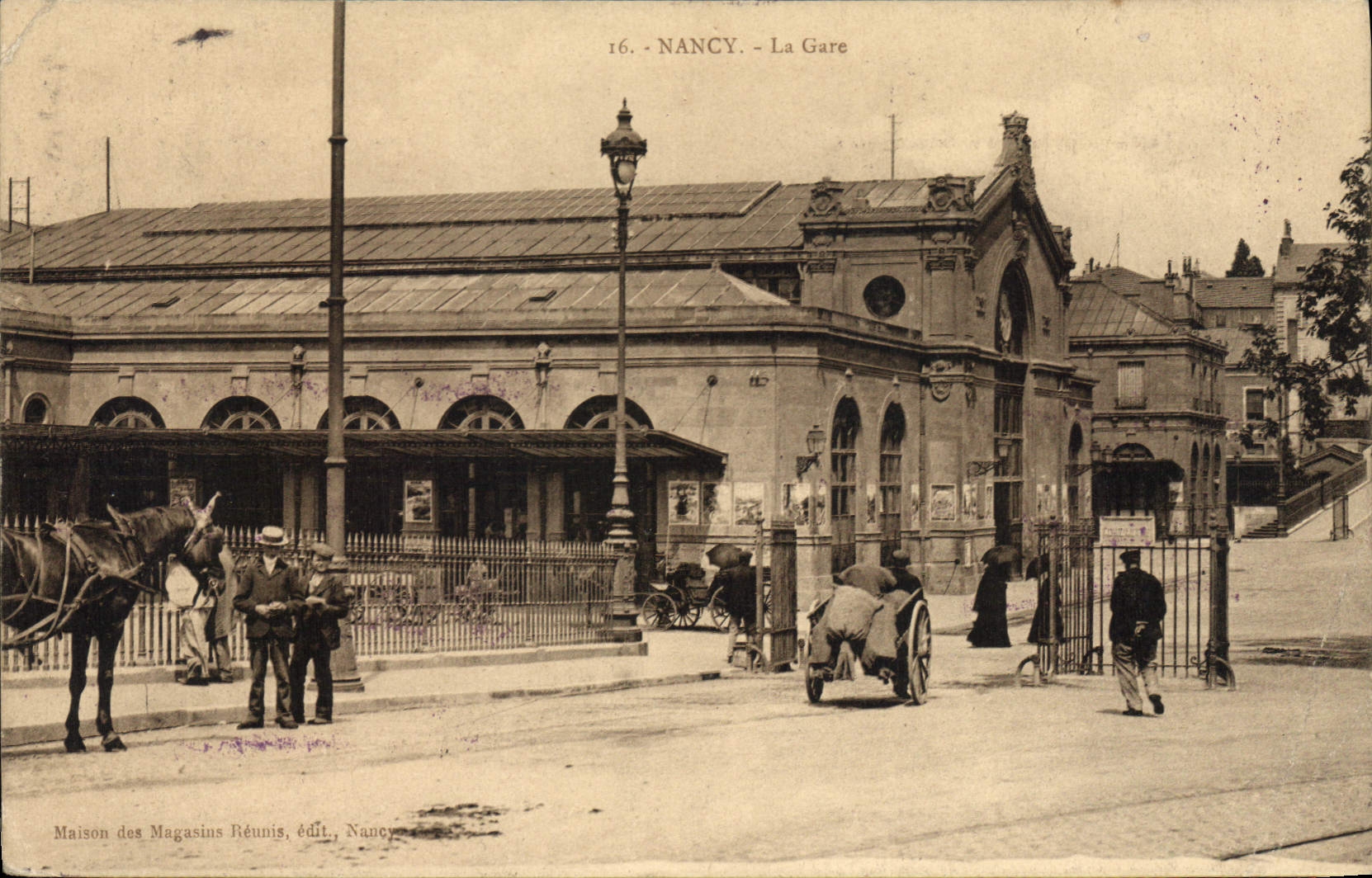 CPA NANCY La Gare
