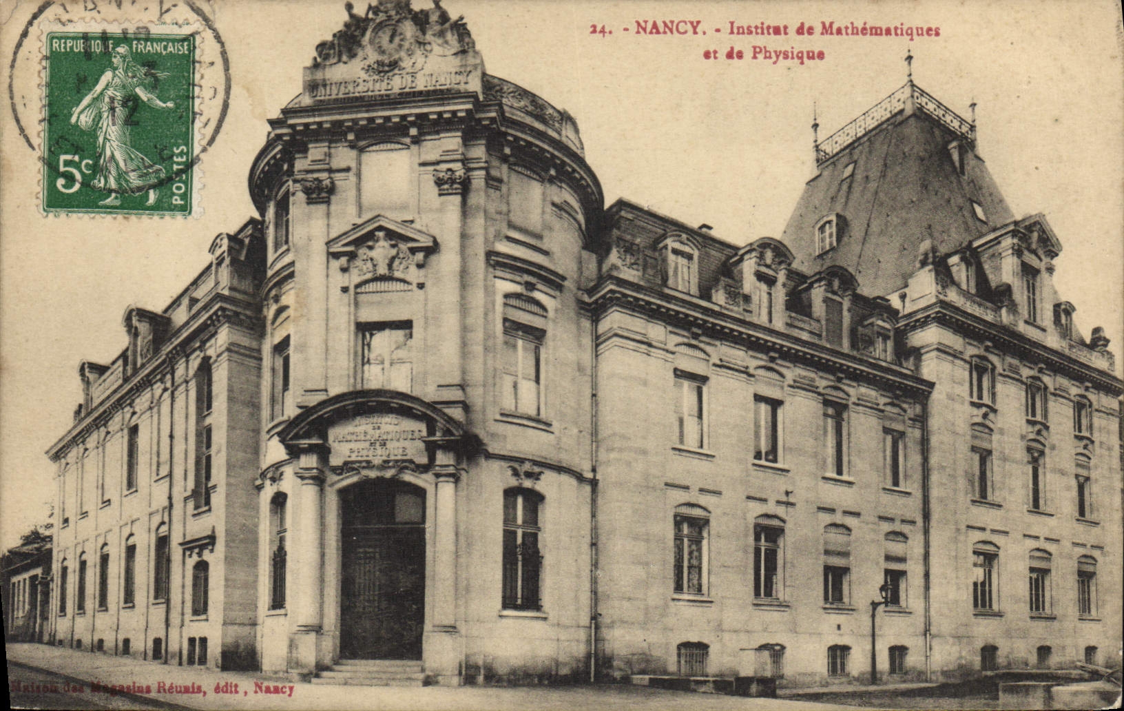 CPA Nancy Institut de Mathematiques et de Physique 