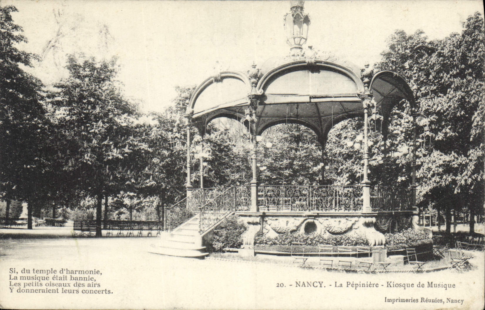 CPA Nancy La Pepiniere Kiosque de Musique 