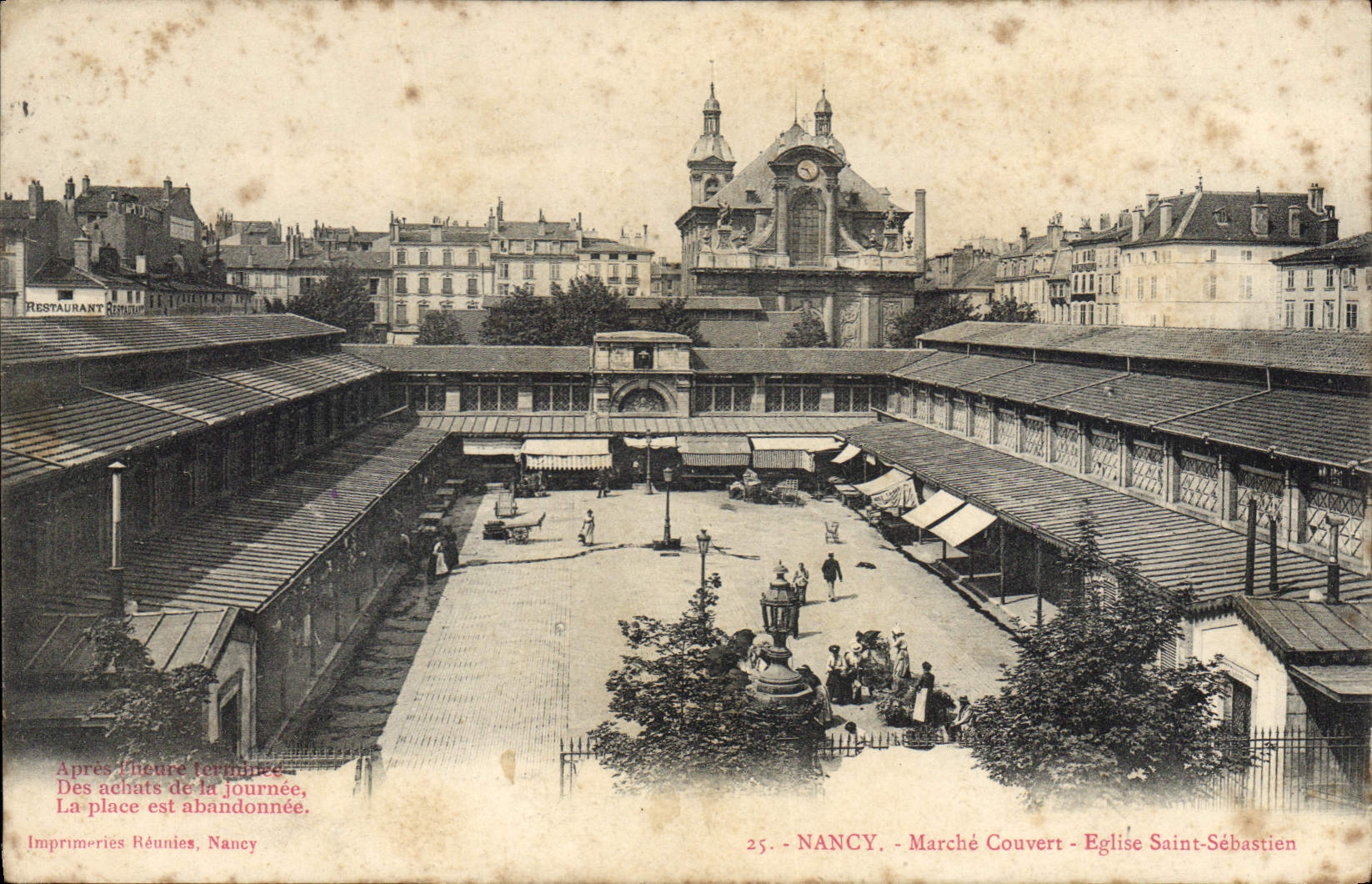 CPA Nancy Marche Couvert Eglise Saint Sebastien