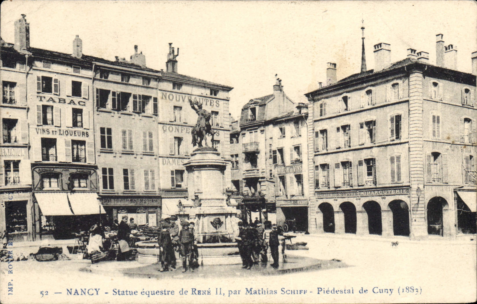 CPA Nancy Satue equestre de Rene II 