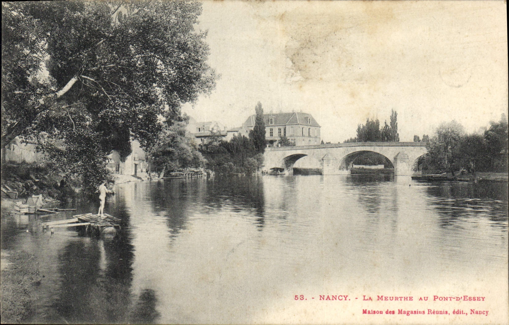 CPA Nancy La Meurthe au Pont 