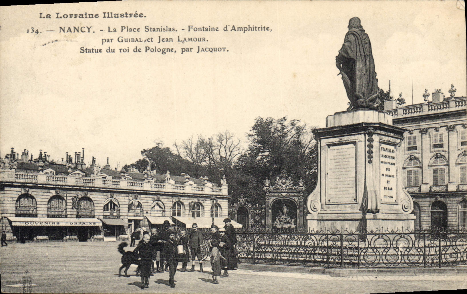 CPA Nancy La Place Stanislav Fontaine d'Amphitrite 