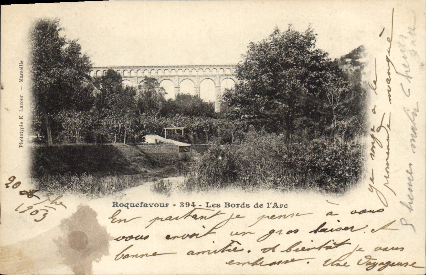 CPA Roquefavour les Bords de l'Arc 