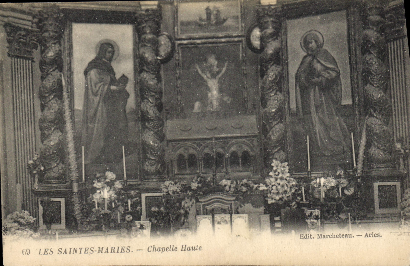 CPA Les Saintes Maries Chapelle Haute 