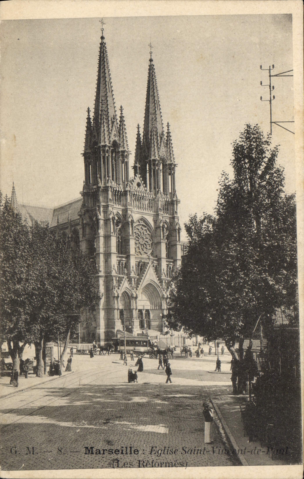 CPA Marseille Eglise St Vincent de Paul
