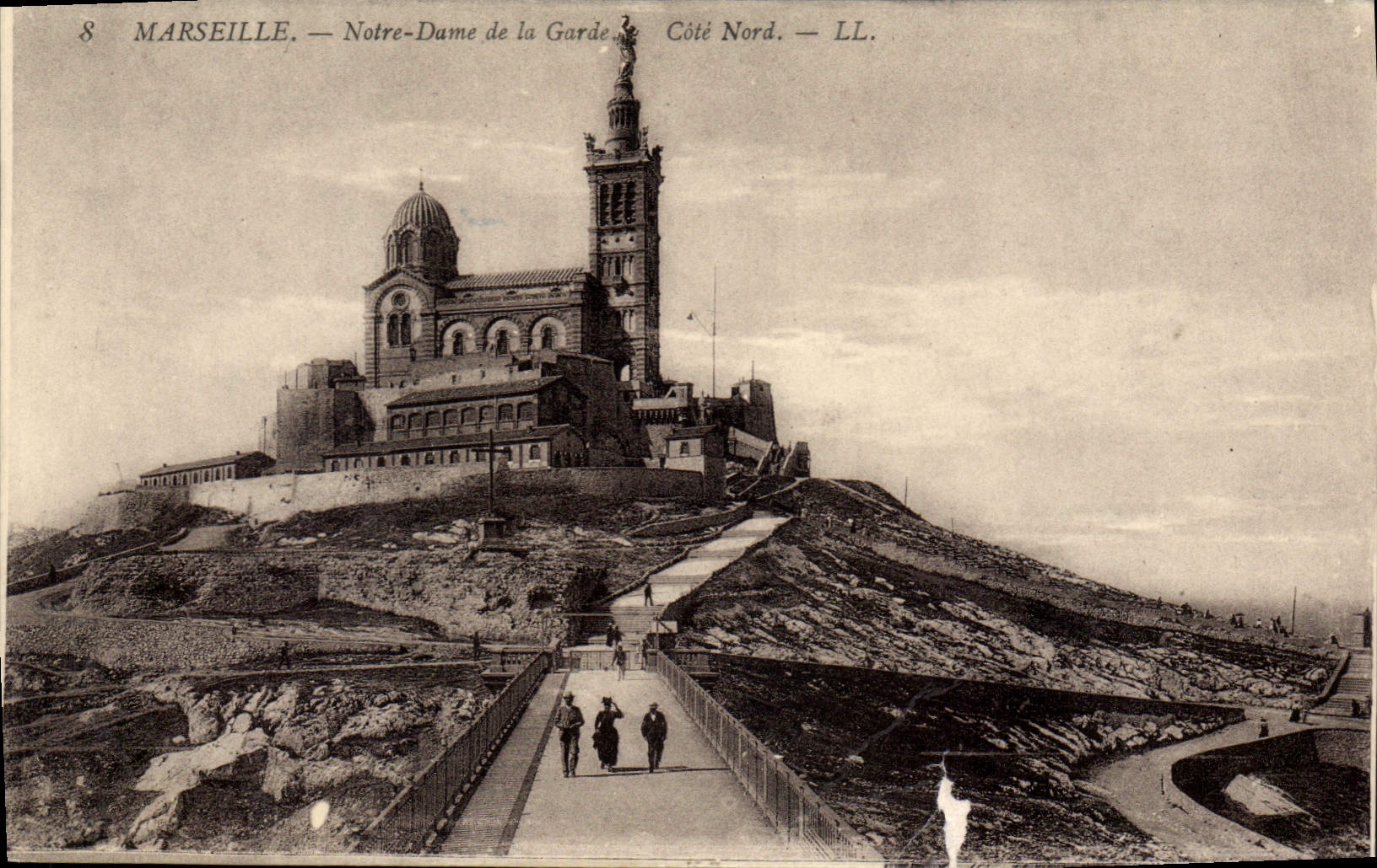 CPA Marseille Notre Dame de la Garde Cote Nord 