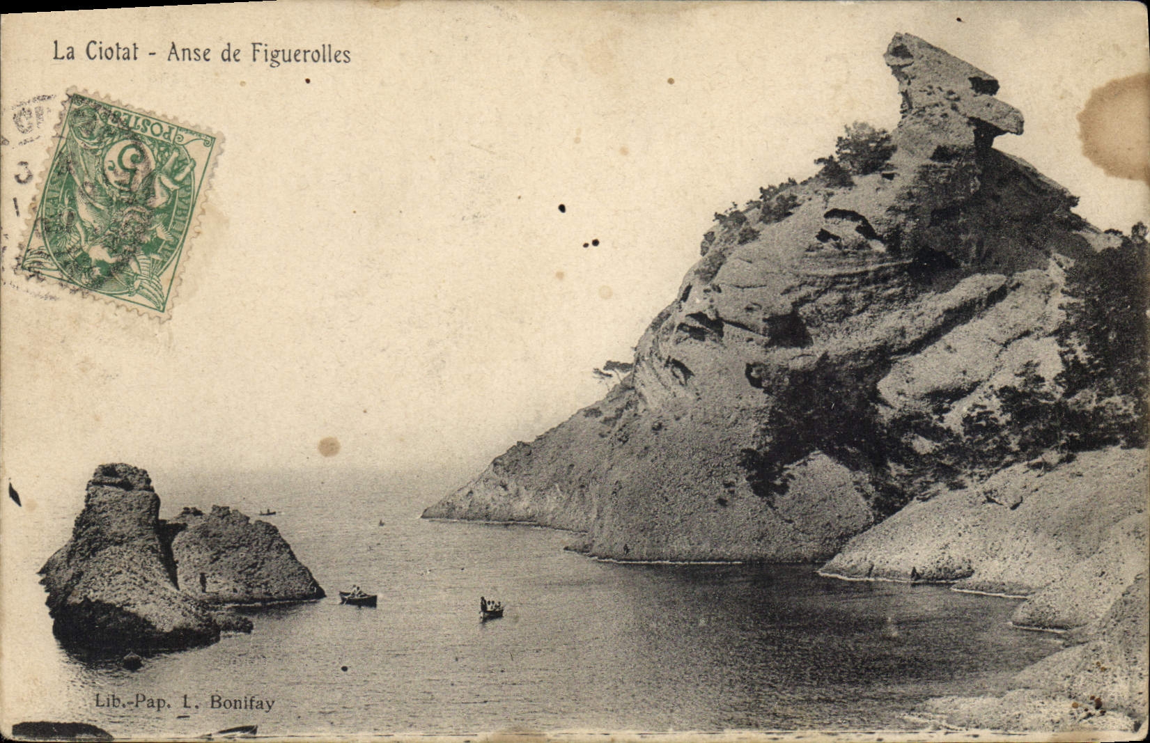 CPA La Ciotat Anse de Figuerolles 