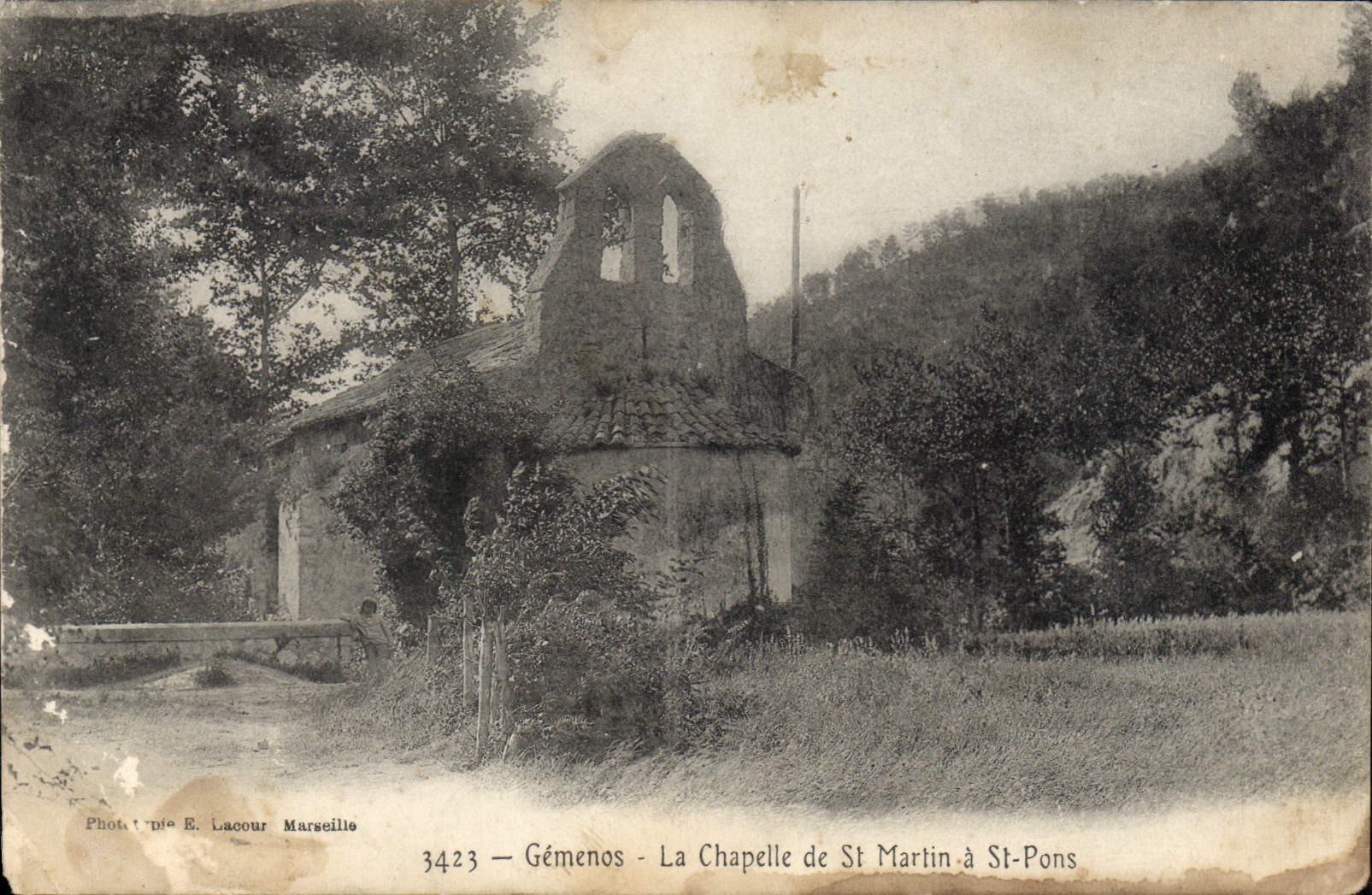 CPA Gemenos la chapelle de St Martin a St Pons 