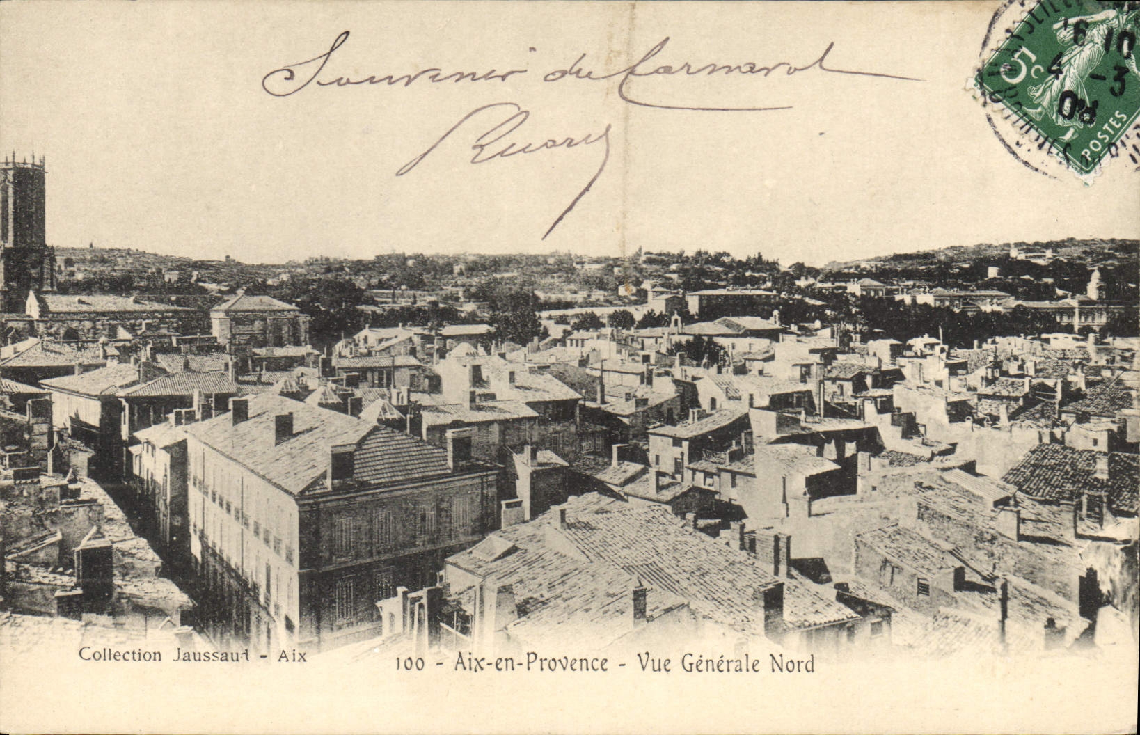 CPA Aix en Provence vue generale Nord 