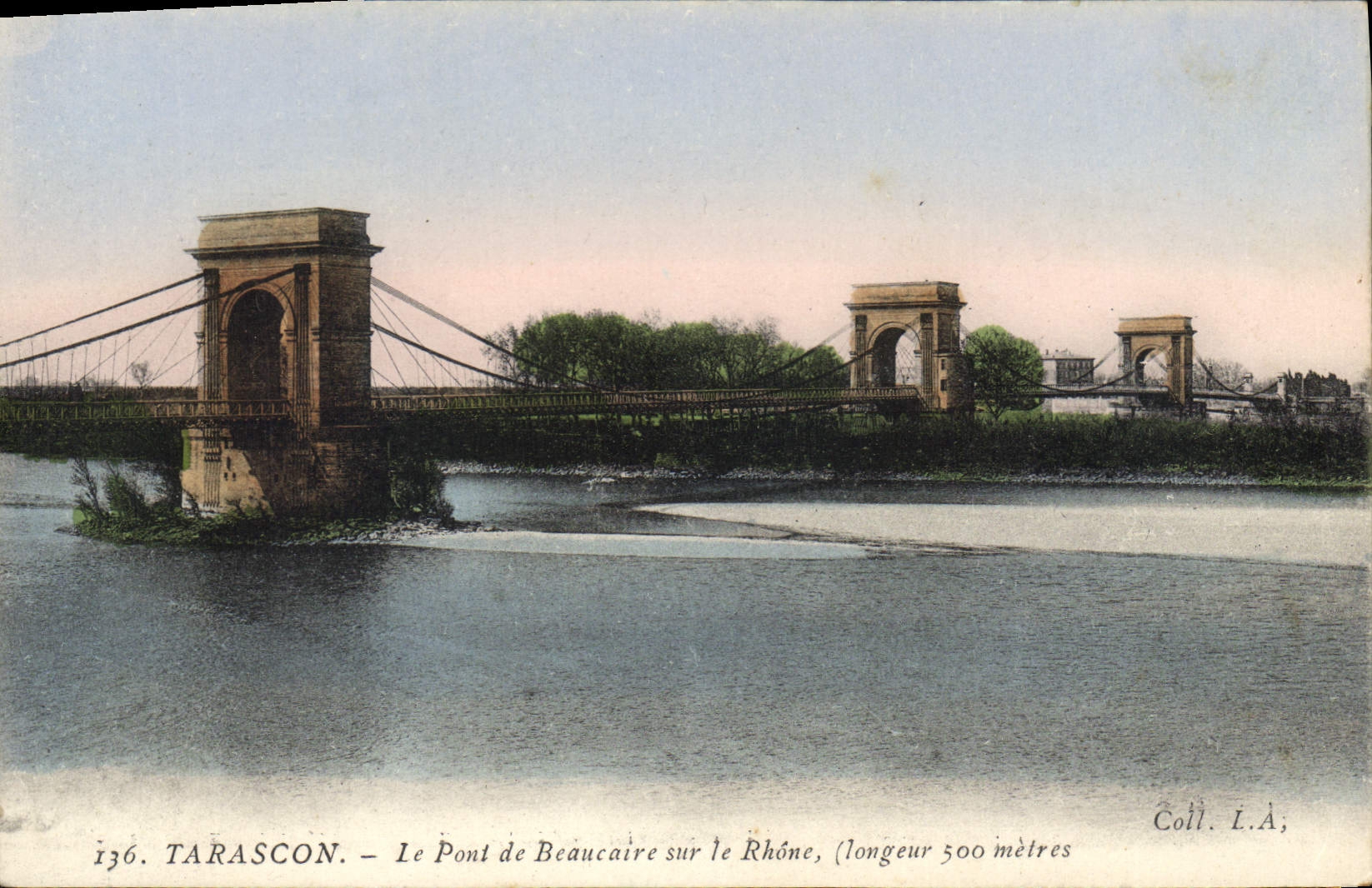 CPA Tarascon le pont de Beaucaire sur le Rhone